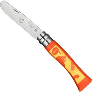 Inox No 7 Aslan Desenli Gürgen Saplı Paslanmaz Çelik Çakı