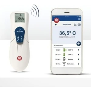 Pic ThermoDiary Head Temassız Kızılötesi Ateş Ölçer Bluetooth 3in1