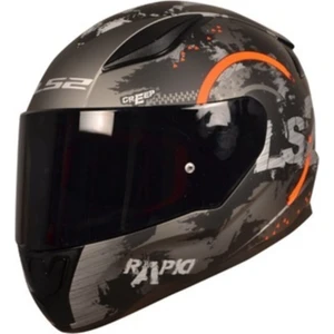 Ls2 Rapıd Cırcle Mat Tıtanıum-Turuncu Kask