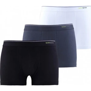 Erkek Siyah Beyaz Antrasit 3'lü Boxer - BLK9670