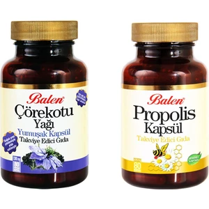 Çörekotu Yağı Kapsül (Soğuk Pres)+Propolis Kapsül