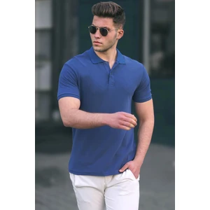 Lacivert Basic Polo Yaka Erkek Tişört 5101