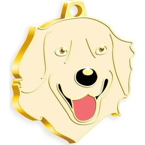 Altın Kaplama Golden Retriever Köpek Künyesi