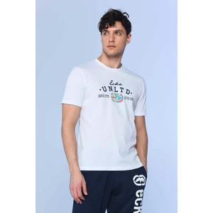 Ecko Unltd. Joshua Beyaz Erkek Bisiklet Yaka Tshirt