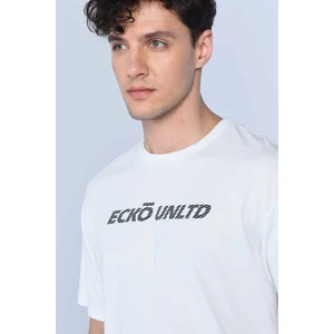 Ecko Unltd. Flemıng Beyaz Erkek Bisiklet Yaka Tshirt