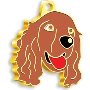 Altın Kaplama Cocker Köpek Künyesi