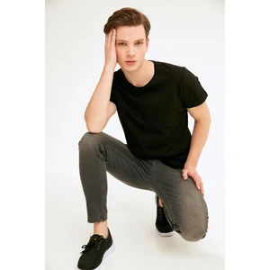 Bisiklet Yaka Basic Tshirt