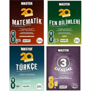 Okyanus Yayınları 8. Sınıf LGS Master Matematik Fen Türkçe 3 Deneme Seti