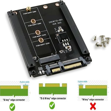 Alfais 4358 B+M Key M.2 Ngff SSD To 2.5 HDD Harddisk Kutusu Fiyatı