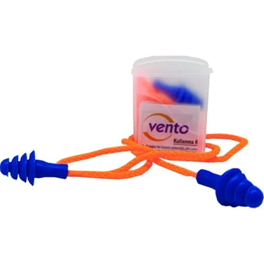 Vento 4 Adet 26 Db Kulak Tıkacı Yıkanabilir Ipli Kutulu Çam Tipi