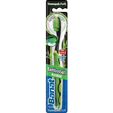 Banat Acrobat Bamboo Salt Diş Fırçası Yumuşak Kıllar ile Hassas Diş Eti Bakımı 1