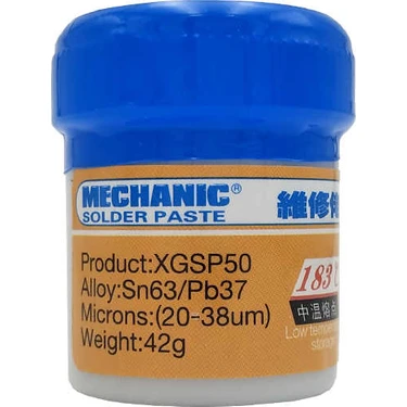 Mechanic Krem Sıvı Lehim Mechanic Solder Paste 42 Gr Xgsp50 183