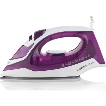 Schafer Glatt Eco 2600W Buharlı Ütü – Seramik Taban, Kireç ve Damlama Önleme, 130 g Şok Buhar,