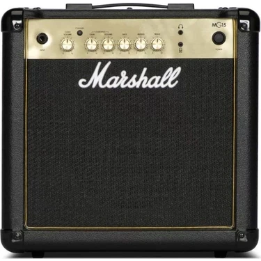 Marshall MG15G 15W Elektro Gitar Kombo Amfisi Siyah Renkli Yüksek Performanslı