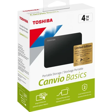 新品TOSHIBA Canvio Basics 4TB 6台セット Canvio Basic 4TB 2.5 Inç USB 3.0 Taşınabilir Disk HDTB440EK3CA