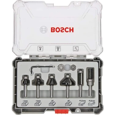 Bosch Freze Seti 6 Parça Karışık 8 mm (Pro) 2607017469 Fiyatı