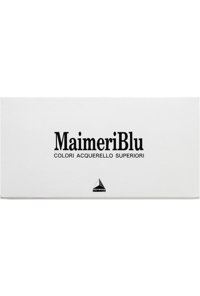 Maimeri Blu Metal Kutu 16 Renk Sulu Boya Seti - Yarım Tablet
