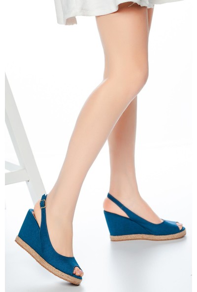 Moda Değirmeni Kadın Dolgu Topuklu Ayakkabı MD1013-120-0001