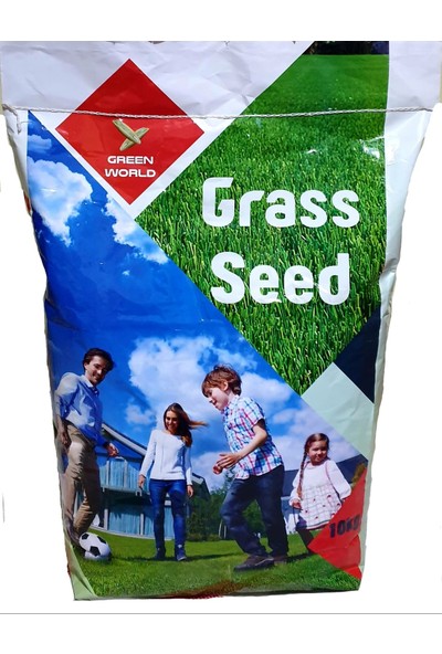 Grass Seed 7 Günde Çimlenen Üzerine Basılabilir 6'lı Karışım Çim Tohumu -1 kg