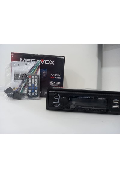 Megavox MGX-480 4X60 USB Bluetooth Micro Sd Oto Teyp 2021 Yeni Seri