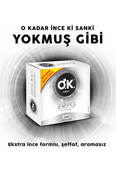 Okey Zero 45'li Prezervatif Avantaj Paketi