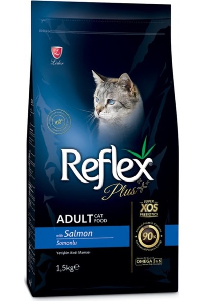 Reflex Plus+ Yetişkin Kedi Maması 1.5 kg (Somonlu)