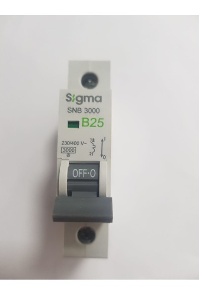 Sigma 25A B/3ka W Otomatik Sigorta Sigma