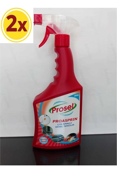 Prosel Pro Aspirin Çok Amaçlı Genel Temizlik 750 ml Sprey x 2