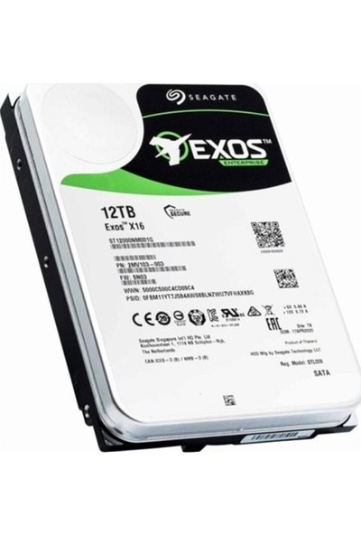 Seagate Exos 3.5" 12TB Sata 3.0 7200 Rpm Harddisk ST12000NM001G
