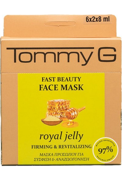 Tommy G Hızlı Güzellik Maskesi Arı Sütü TG5FB-BJE-F15