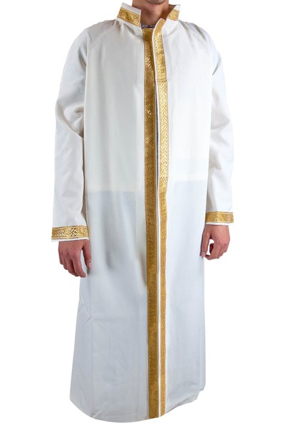 İhvan Imam Cübbesi - Namaz Cübbesi - Erkek Namaz Elbisesi 5 - Iç Cepli Cübbe