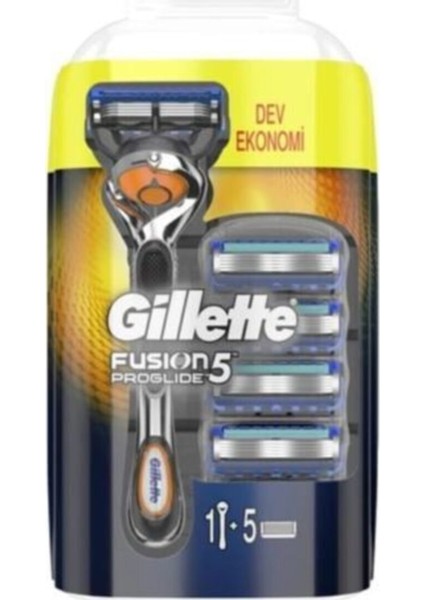 Erkek Bakım Paketi - Gillette Fusion Flexball Proglide Tıraş Makinesi + 5 Yedek Tıraş Bıçağı Old Spice 75 ml Koltuk Altı Jel Fusion Tıraş Jeli 75 ml
