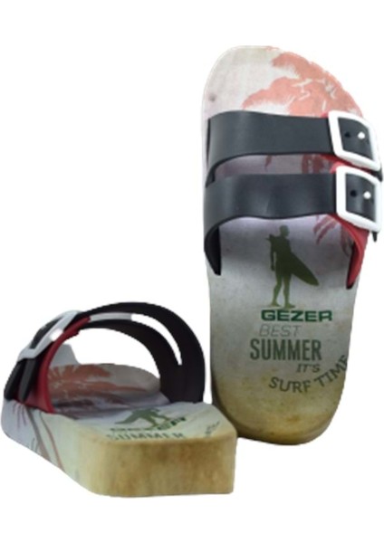 11380 Masaj Taban Havuz/deniz Erkek Çocuk Terlik - Siyah-Kırmızı - 31 fırsatları