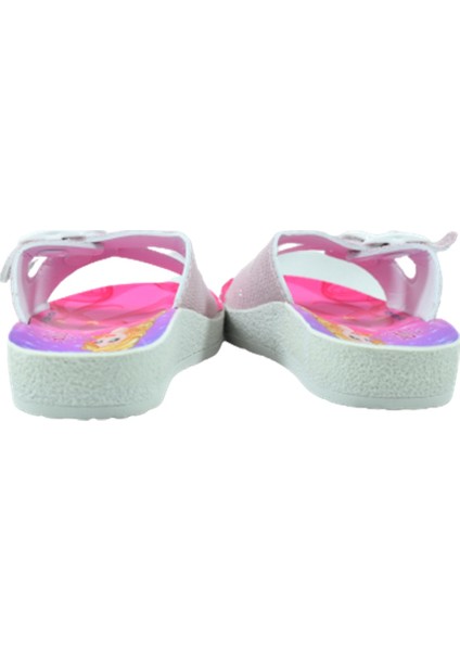 13059 Çift Bantlı Simli Kız Çocuk Terlik - Pudra - 25 indirimleri