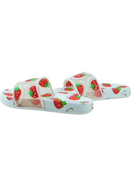 13305 Masaj Taban Havuz/deniz Kız Çocuk Terlik - Beyaz - 26 modelleri