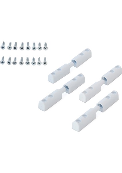 Sineklik Menteşesi 4 Adet - Beyaz