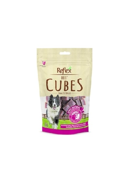 Beef Cube Biftek Küp Doğal Köpek Ödülü 80 gr