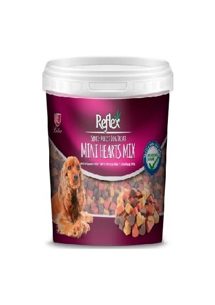 Semi-Moist Mini Hearts Mix Köpek Ödül Maması 500 gr