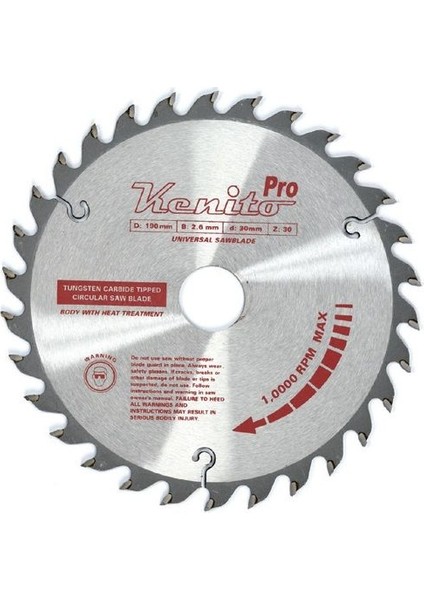 Pro 160 mm 24 Diş Daire/sunta Kesme Testeresi