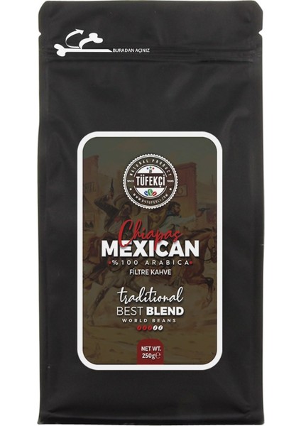 By Tüfekçi Mexican Chipas Filtre Kahve 250GR