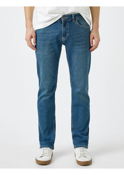 Erkek Jean Pantolon Petrol modelleri