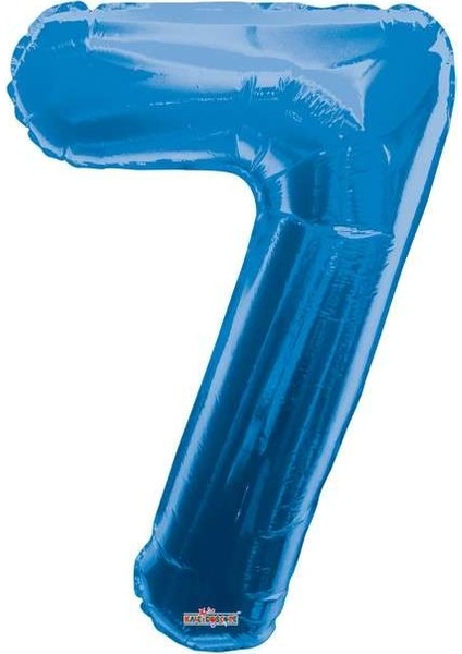 Folyo Balon 7 Rakamı Mavi 100 cm