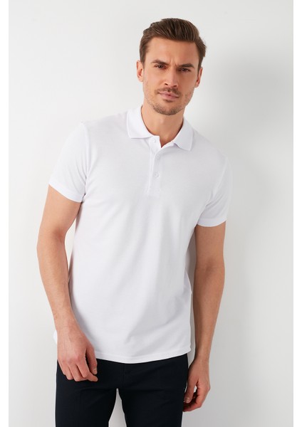 % 100 Pamuk Düğmeli Polo T Shirt Erkek POLO 5902127