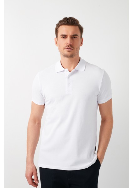 % 100 Pamuk Düğmeli Polo T Shirt Erkek POLO 5902127