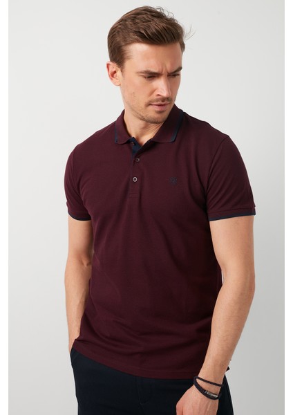 % 100 Pamuk Düğmeli Polo T Shirt Erkek POLO 5902118