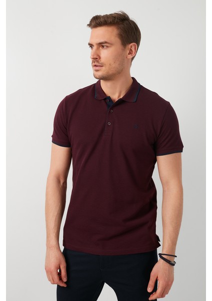 % 100 Pamuk Düğmeli Polo T Shirt Erkek POLO 5902118