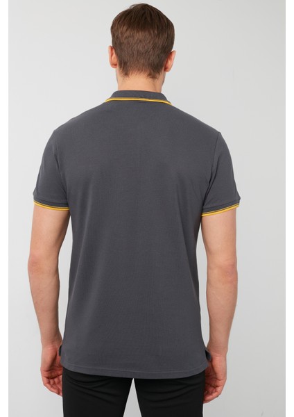 % 100 Pamuk Düğmeli Polo T Shirt Erkek POLO 5902118