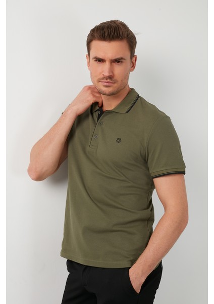 % 100 Pamuk Düğmeli Polo T Shirt Erkek POLO 5902118