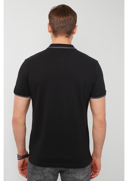 % 100 Pamuk Düğmeli Polo T Shirt Erkek POLO 5902118