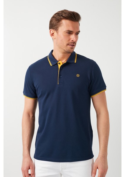 % 100 Pamuk Düğmeli Regular Fit Polo Yaka T Shirt Erkek POLO YAKA T SHİRT 5902118